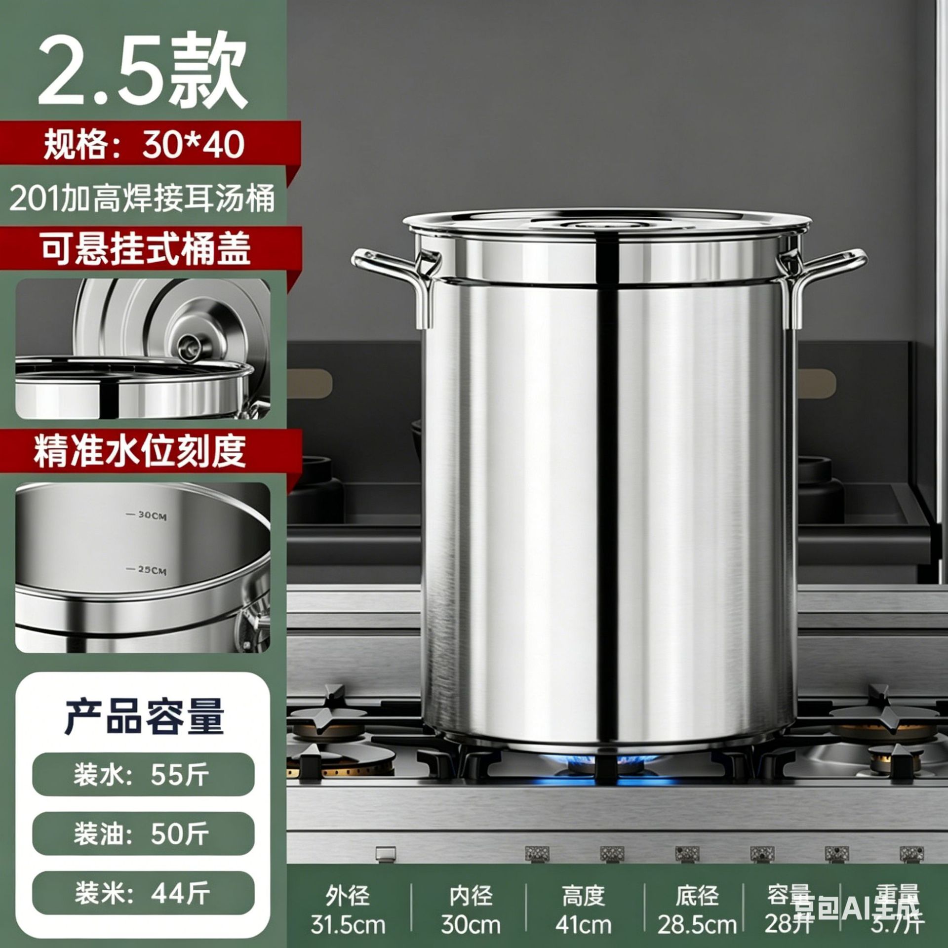超厚加高款-30*40桶