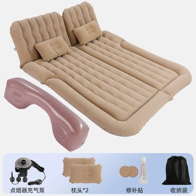 Travel Bed SUV Car Inflatable | Vehicle-mounted inflatable bed - suv-beige-trunk-back-seat-with-long-pier