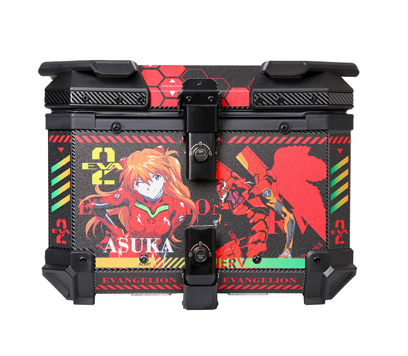 45L/55L Quick Release Motorcycle Aluminum Alloy Tail Box Electric Vehicle Armor Trunk Waterproof Anti-Fall Storage Box