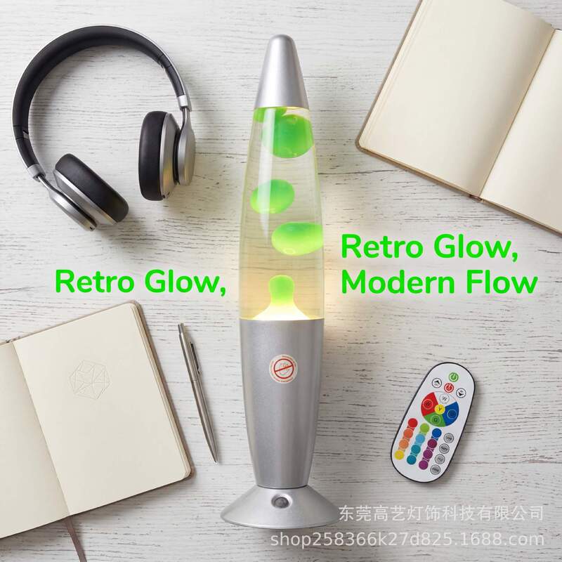 Best-Selling on Amazon in Europe and America, Led Lava Lamp with Remote Control, 16-Color Wax Melting Lamp, Led Remote Control Lavalamp