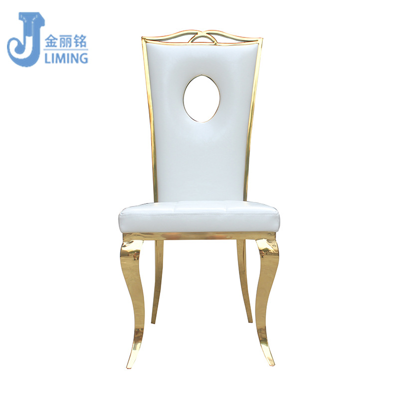 Silla de comedor de restaurante de acero inoxidable al por mayor sala de estar hogar cuadrado trasero Silla de comedor de acero inoxidable Banquete de hotel SILLA DE ACERO INOXIDABLE