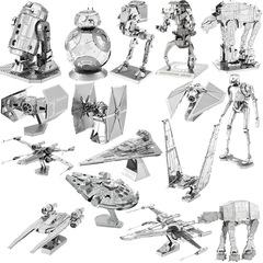 R 2d 2diy手作り3d金属パズル大人の立体モデルの組み合わせパズル玩具の高さ