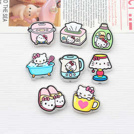 浮雕Hello Kitty家居生活亚克力饰品DIY手串笔手链卡通创意百搭片