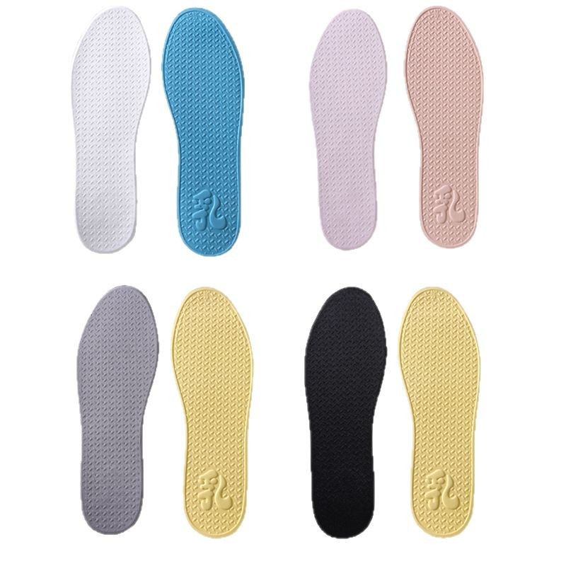 Huella Youpin plantilla de sensación fresca estilo fino que absorbe el sudor, transpirable, antibacteriano, desodorante, látex, antideslizante, pies sudorosos, cómodo