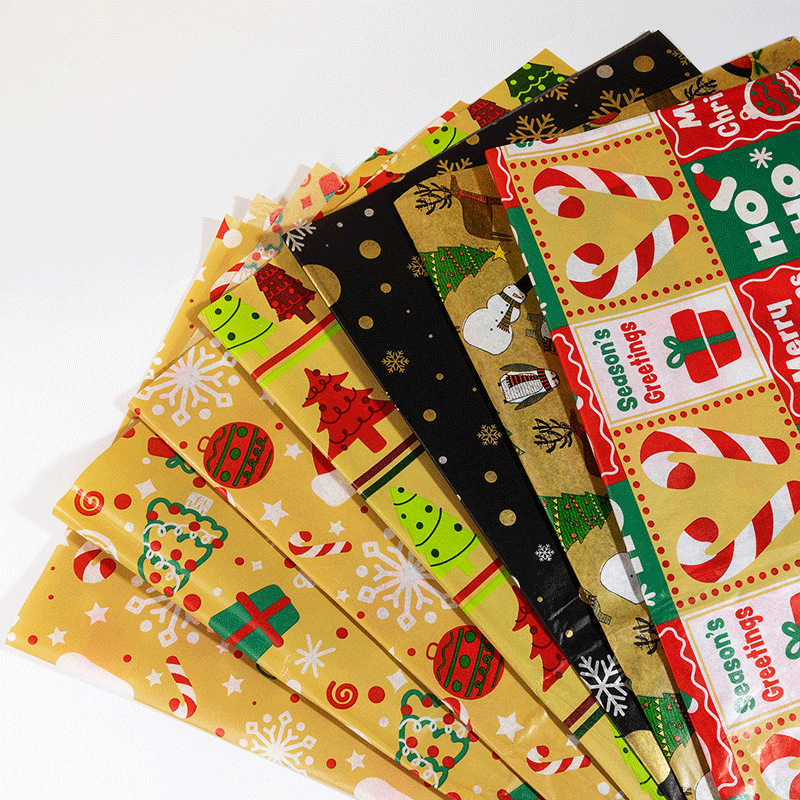 17G papel pera impresión personalizada Logo copia papel de algodón papel de cera bolsa de regalo de Navidad Zapatos Ropa papel de embalaje