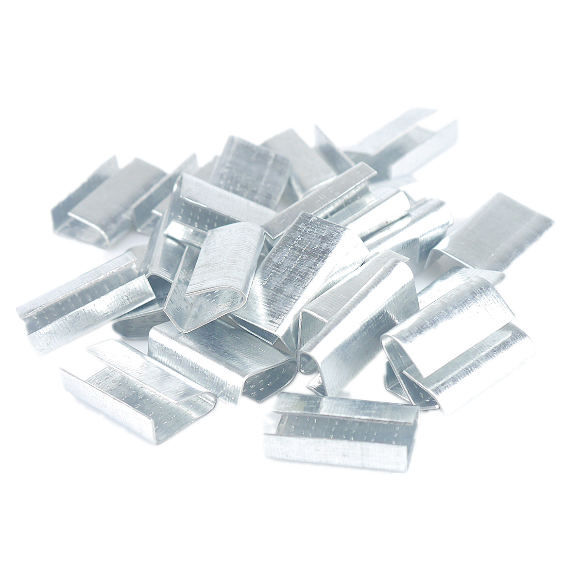 厂家直销16mm 19mm塑钢带打包扣金属打包扣镀锌铁皮打包扣pet专用