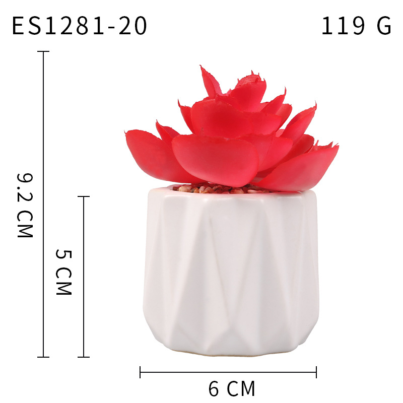 Pequeña ola al por mayor taza tipo simulación planta suculenta nórdico Muebles de Oficina Decoración fresca nuevo producto