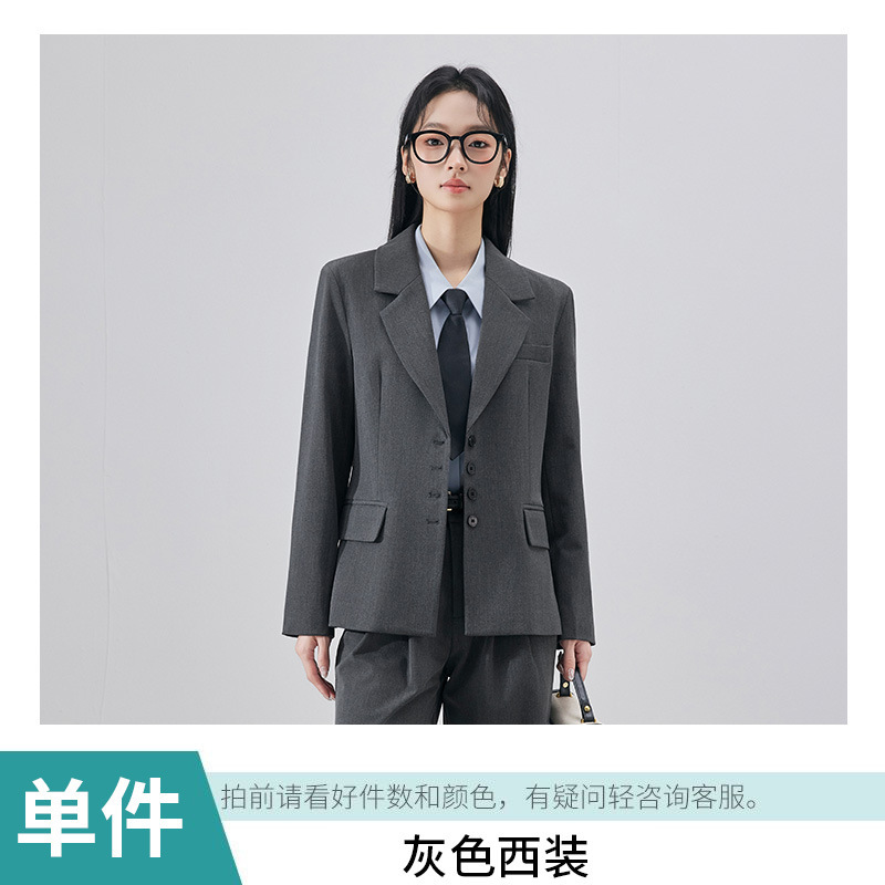 西装外套女生小个子套装公务员大学生面试正装通勤休闲西服考编|undefined