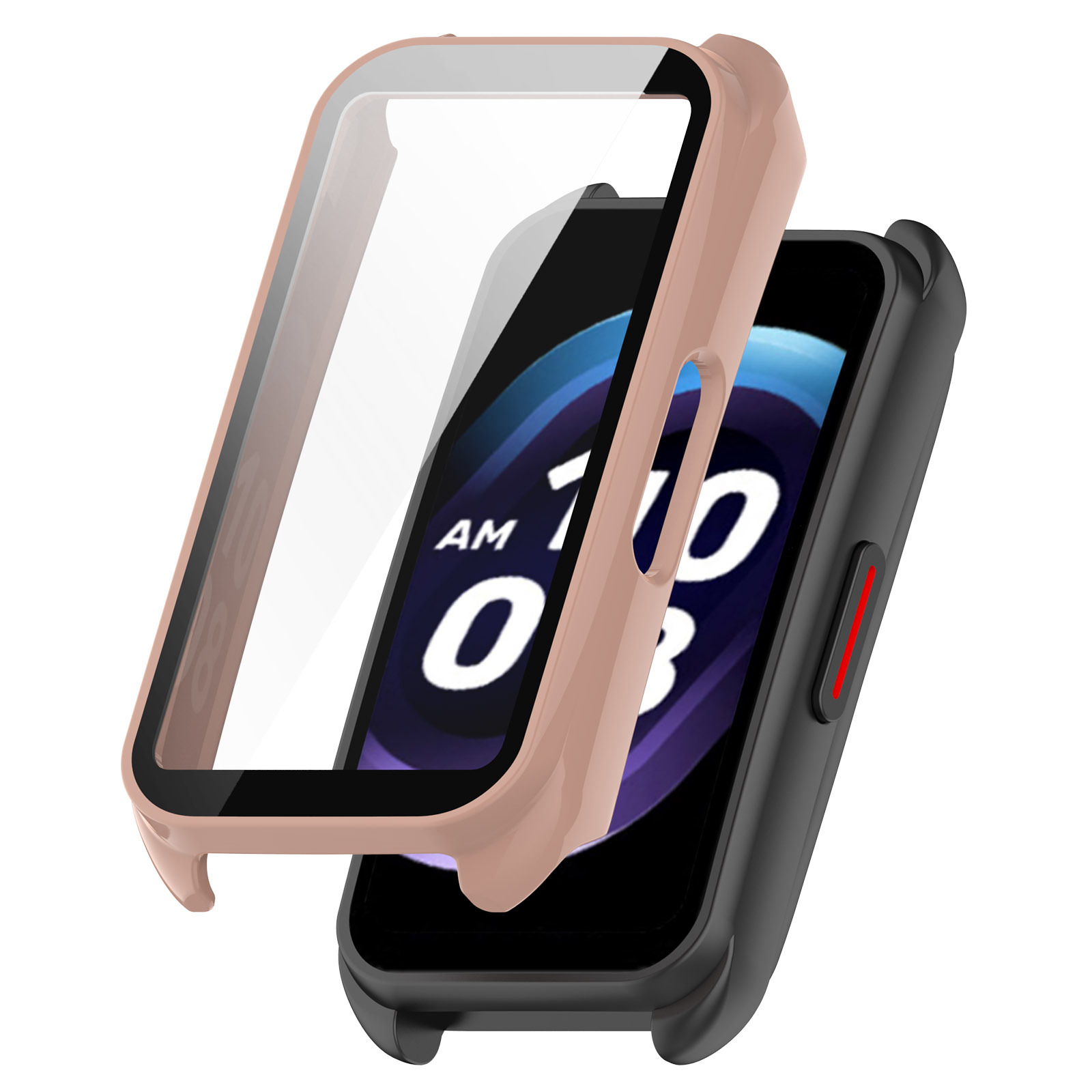 Suitable for keepb4 wristband protective case, tpu fully covered soft rubber case, keep B4 watch case, PC+ tempered film integrated case undefined