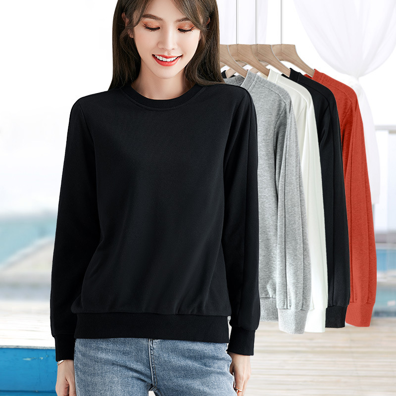 Sweater Spring and Autumn Black Slim-fit Base Shirt Women's 2022 New Long-sleeved Pullover Simple All-match Thin Casual T-shirt Sweater Spring and Autumn Black Slim-fit Base Shirt Women's 2022 New Long-sleeved Pullover Simple All-match Thin Casual T-shirt
