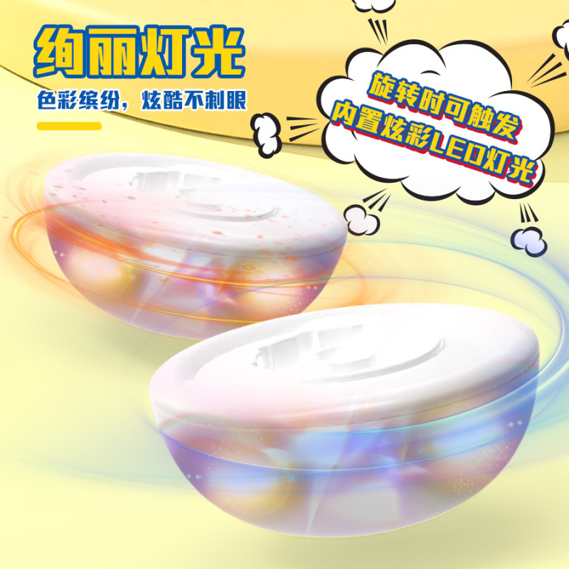 国境を越えた売れ筋のQバージョン漫画ジャイロかわいいペットの形クールな光回転巻き上げインタラクティブバトル子供のおもちゃ|undefined