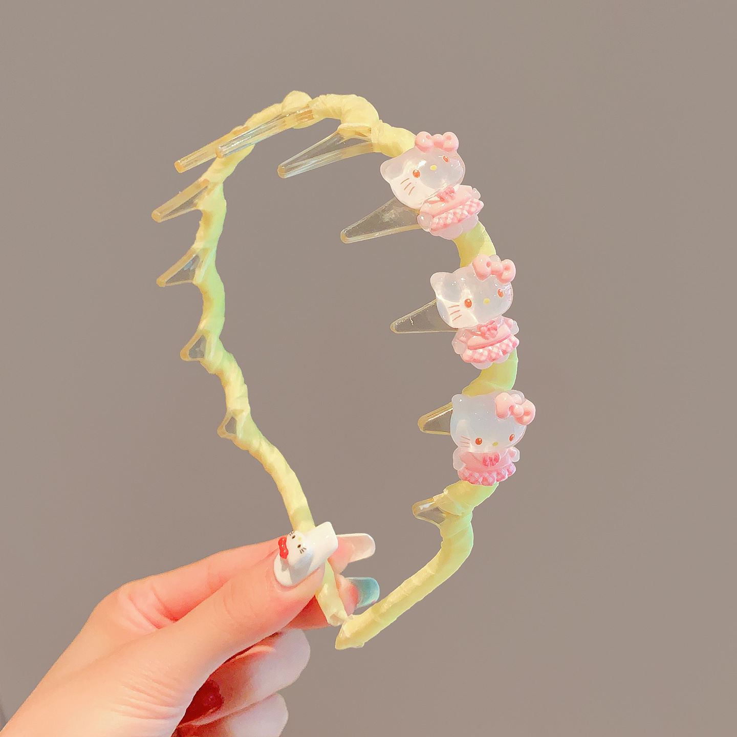 かわいいクロミ子供用高頭蓋歯付きウェーブヘアバンド女の子洗顔ヘアピンヘッドバンドヘアアクセサリーベビーヘアバンドル