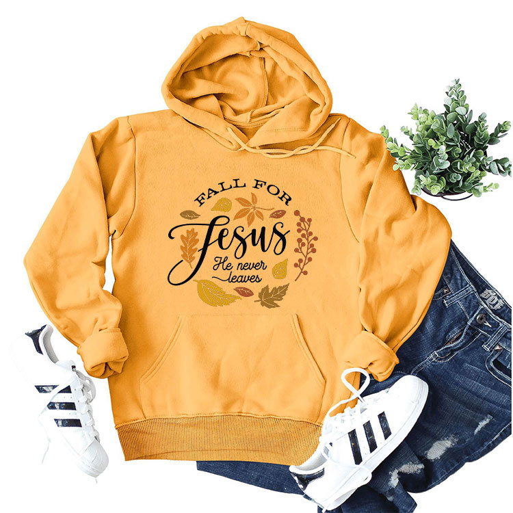 Otoño de comercio exterior Amazon Fall para fesus casual mujeres bolsillo con capucha deportes manga larga costilla suéter
