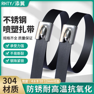 Plastic-sprayed stainless steel cable tie 201 material 304*100*4.6*300*7.9*200*500 marine metal cable tie