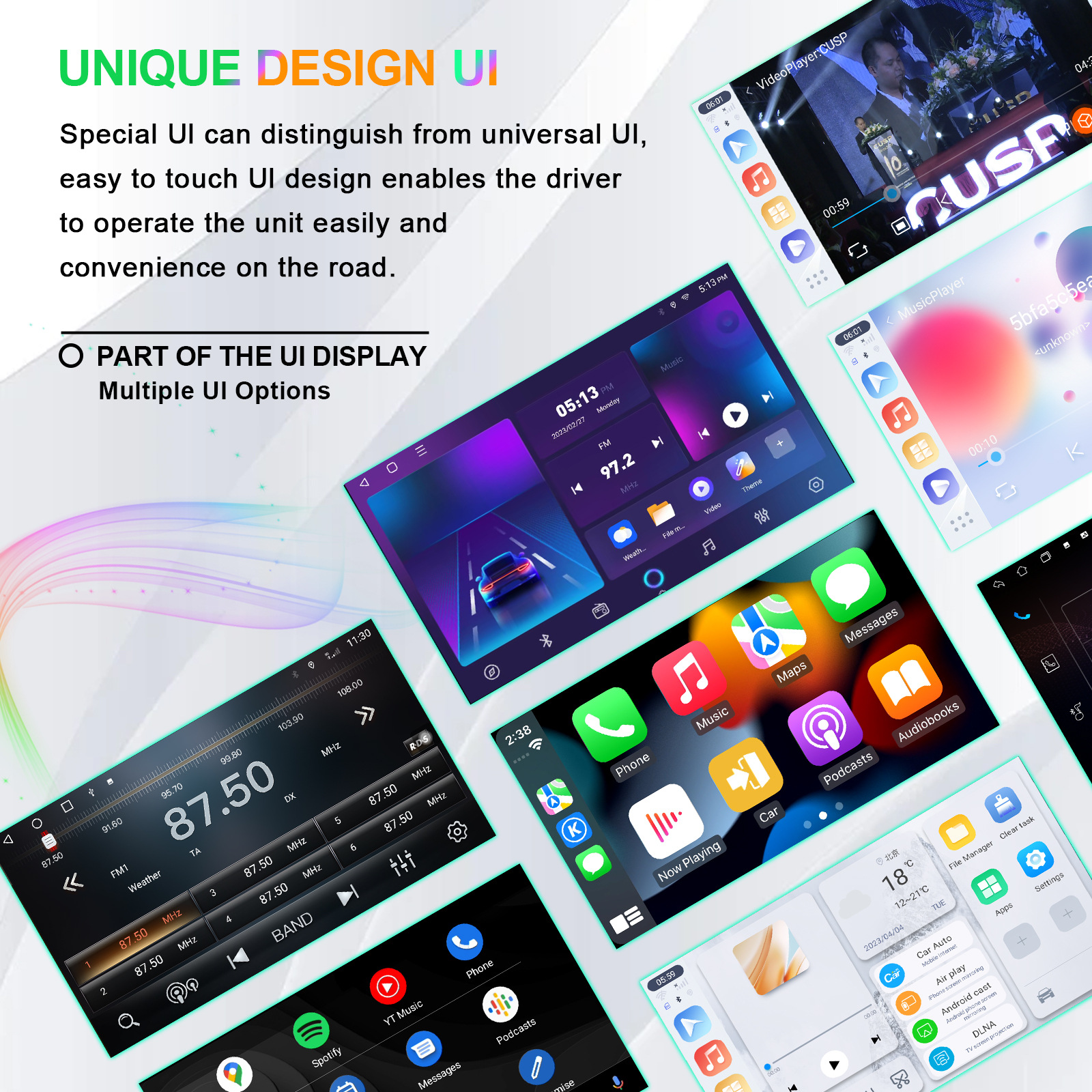Wireless Carplay Apple Connectivity 8-Core Wifi Bluetooth Reverse Camera Tacoma/Seamaster Car Navigation System