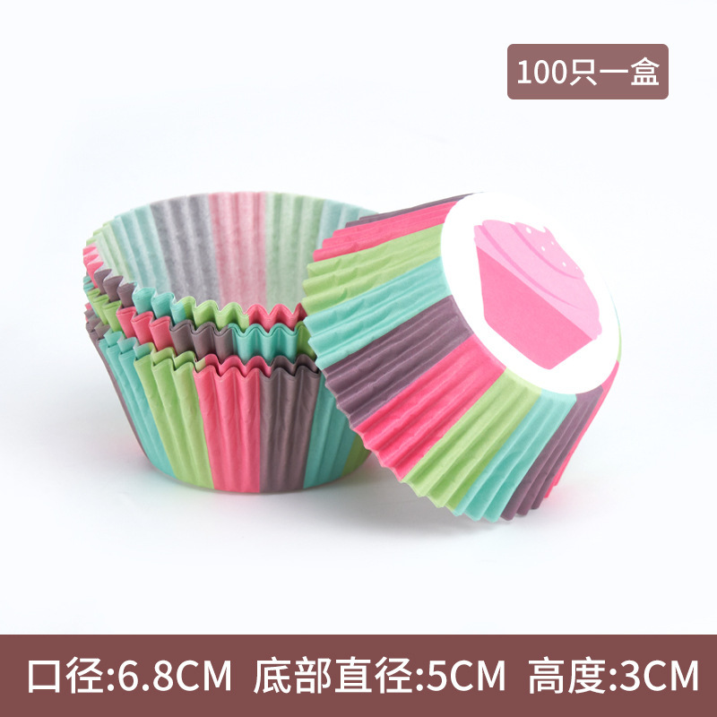 Hot sale pastel de papel a prueba de aceite 100 paquetes de postre de alto rendimiento pastel de nieve niang base de papel de horneado tazas