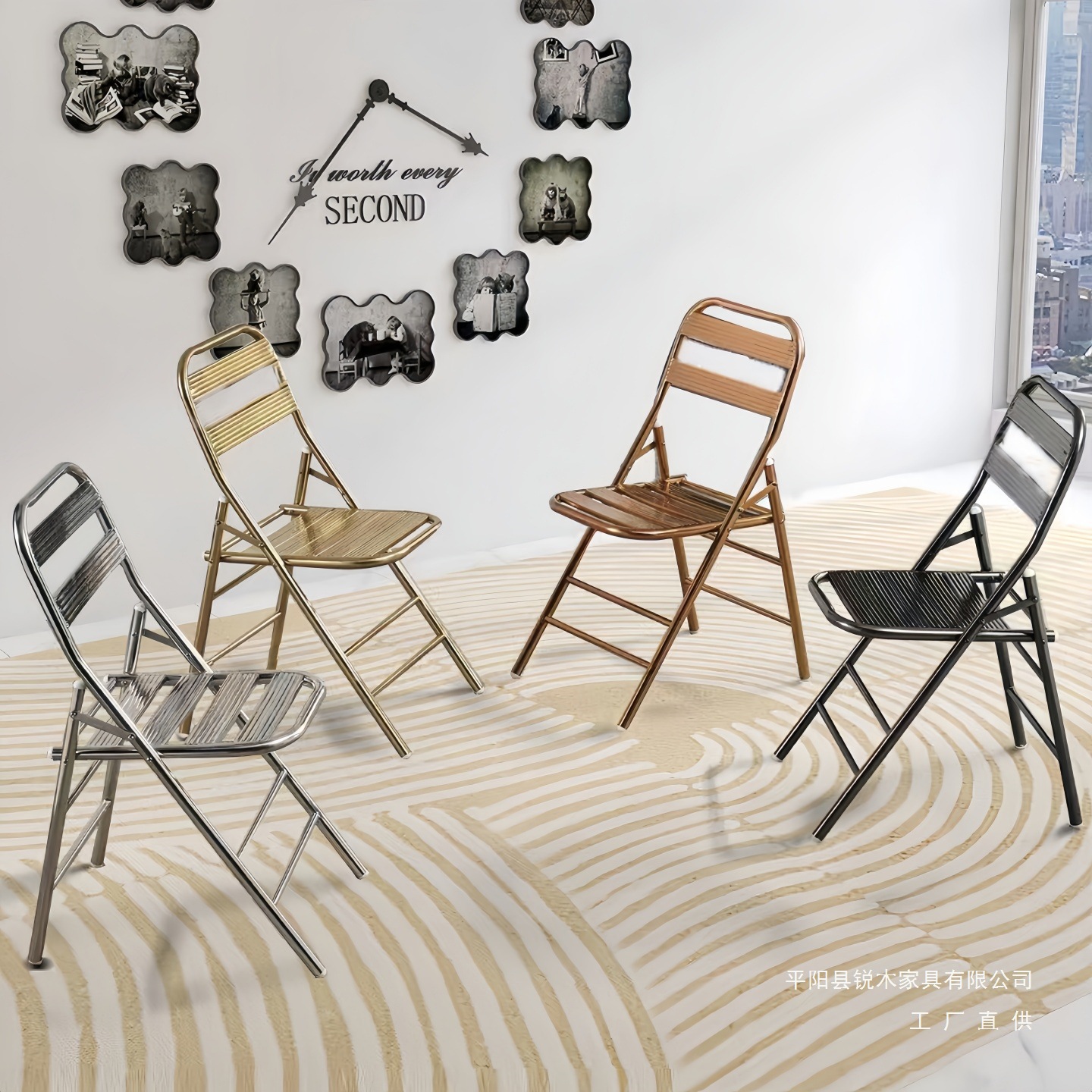 -203.999999999% off Stacking Chairs Home Dining Table Chairs Beach Chairs Stainless Steel Balcony Seats Outdoor Leisure Seats Backrest Chairs