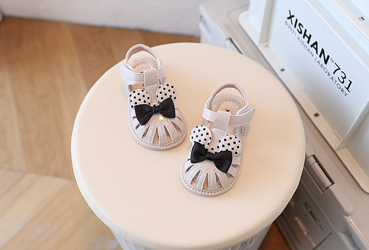 Mädchen Sommer 1-2 Jahre altes kleines Mädchen Baby Prinzessin Kleinkind weiche Sohle Wanderschuhe Baotou Sandalen_voghion.com
