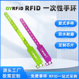 Disposable Customized Environmentally Friendly Pp Paper Wristband Hospital Identification Amusement Park Admission Ticket Tear-Resistant Entertainment Bracelet
