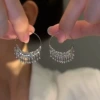 Ear clips, silver 1870 sample