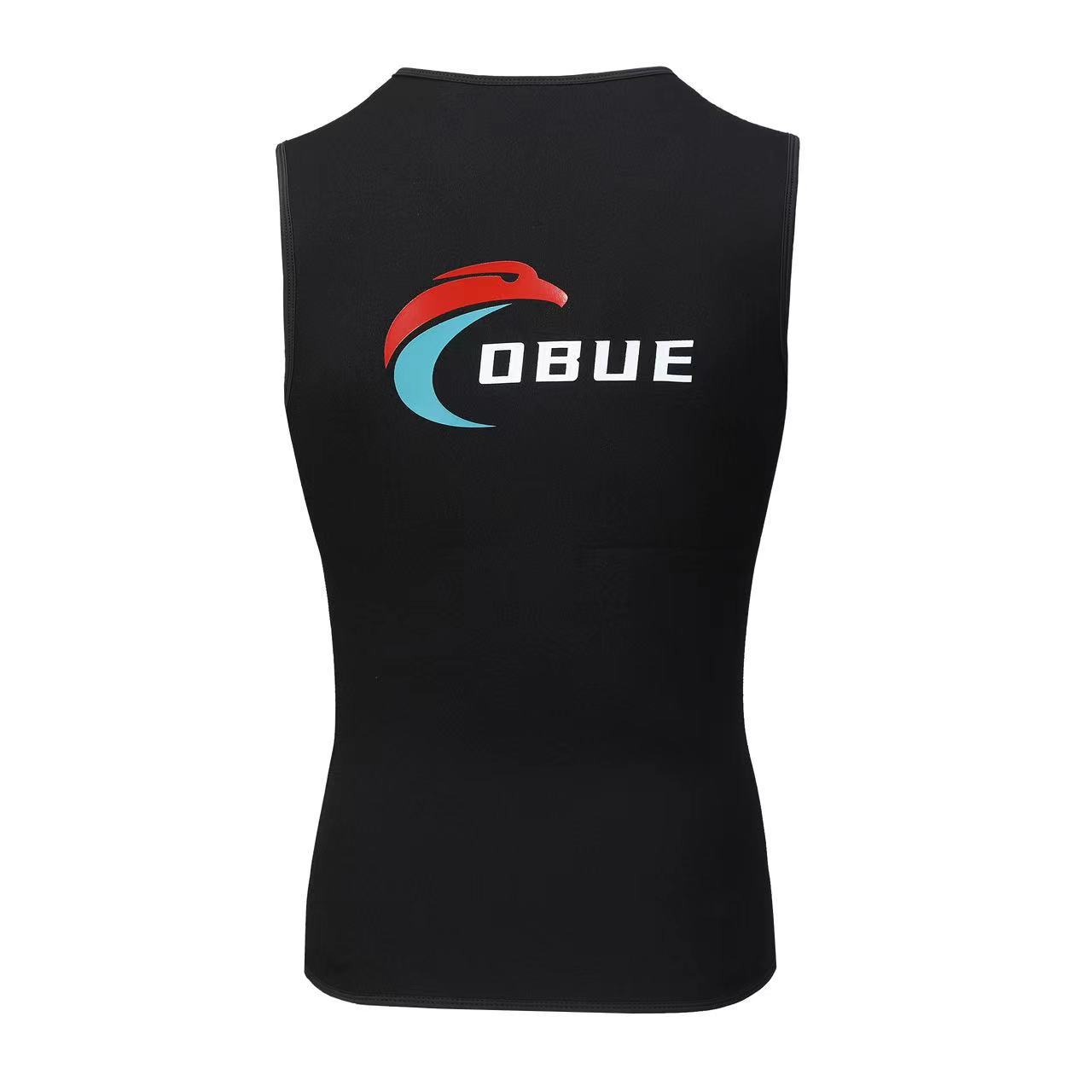 Chaleco de buceo de 3 mm para surf y snorkel, protección solar, cálido, sin mangas, ropa de protección solar de neopreno, impermeable.