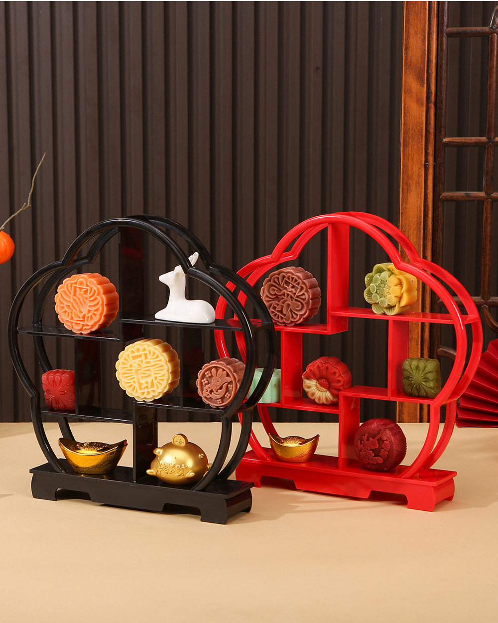 订婚糕点摆盘-梅花博古架4_06