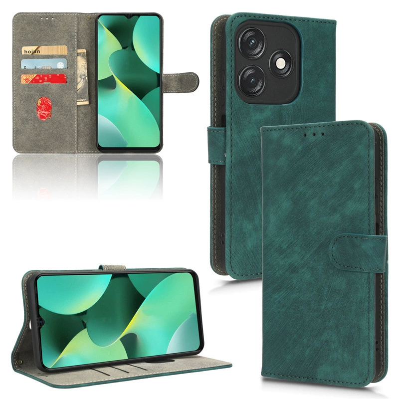 Чехол для TECNO Spark 10C с кожаным набором, защитный комплект, шнур, поддержка карт, европейская новая модель