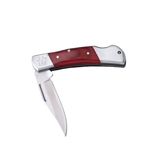 Mini Foldable Pocket Fruit Knife High Hardness Multi-functional Small Knife Stainless Steel Keychain Portable Outdoor Self-defense Knife