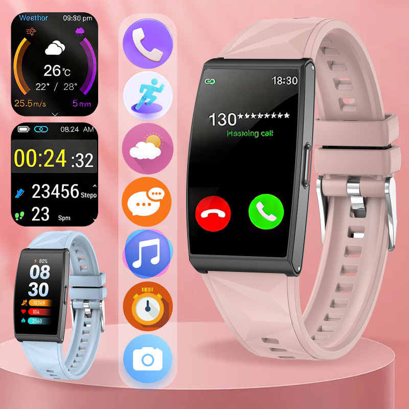 Popular Cross-Border Smart Watch Heart Rate Bluetooth Call Mobile Phone Assistant Music Control Photo Multi-Function Sports Watch