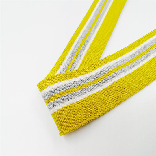 Plain 1*1 color strip stretch knit rib spring and summer collar cuff flat machine rib soft flat machine collar thin
