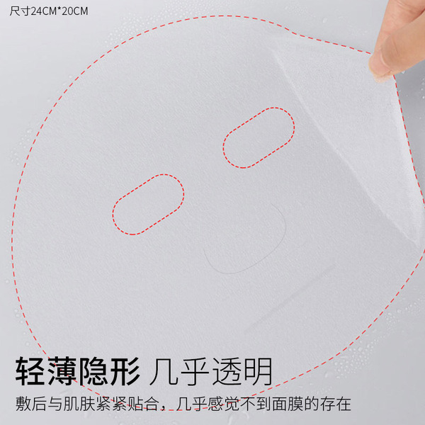 Cosmetic wet light and thin breathable face mask