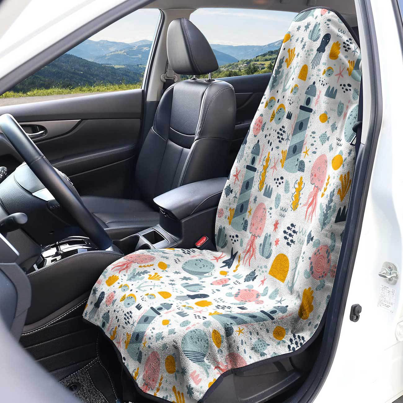 Marine seat towel cover front seat protector suitable for gym and exercise, universal for all seasons and car use