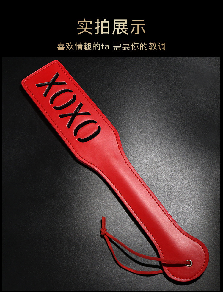 PU Leather Hand Claps SM Props Black Red Adult Couples Bondage Accessory — detail image 4