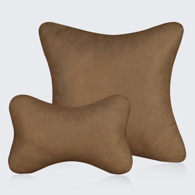 Lumbar Support – Headrest - brown-headrest-lumbar-support
