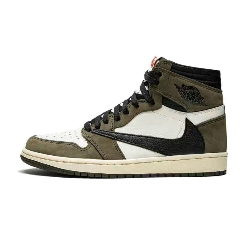 AJ1 ハイトップバスケットボールシューズカジュアルスニーカースポーツシューズ aj 男女兼用シューズ aj インバーカー煙灰パンダ黒と白の黒曜石|undefined