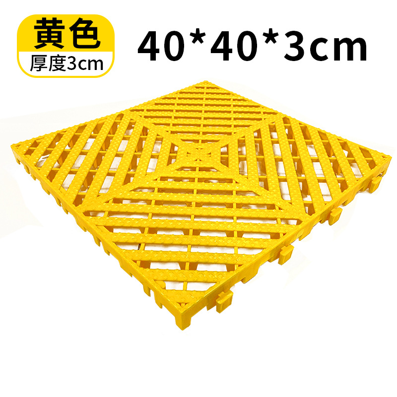 Coche sala de lavado piso de plástico de empalme piso rejilla auto reparación fábrica belleza taller drenaje no excavación ranura rejilla placa base