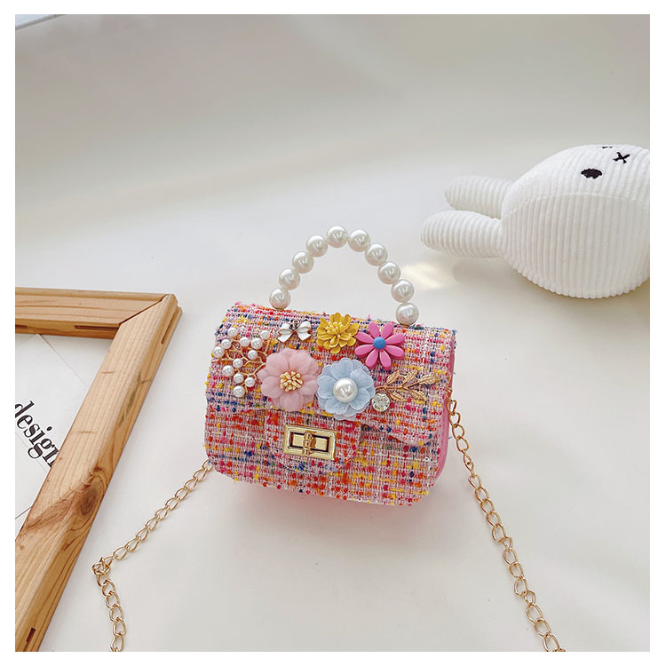 Children's One-shoulder Diagonal Bag Pearl Portable Coin Purse Bear Bow Cute Accessory Bag Wholesale display picture 27