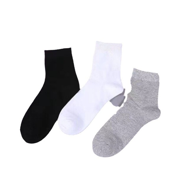 Breathable solid color knee socks for boys