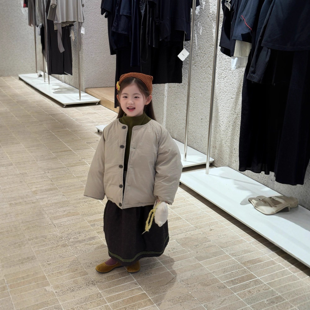 儿童羽绒服2025冬新款女童韩版高蓬松新国标90绒白鸭绒两面穿外套
