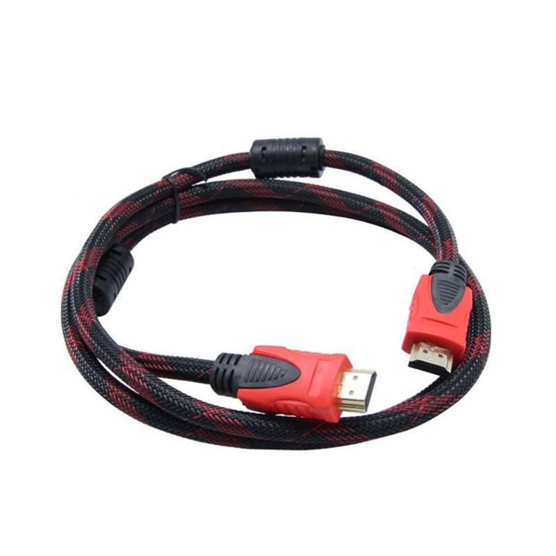 Красно-черный HDMI кабель оптовая продажа 1.4 версия золотой-Размещение HDMI HD компьютер дисплей телевизионное соединение