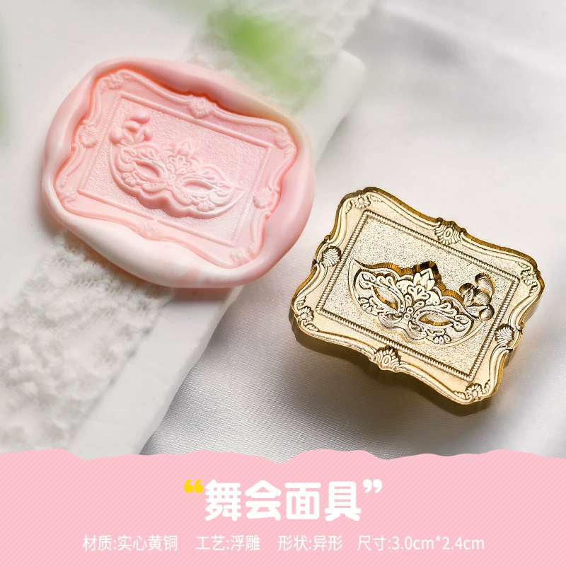 New product relief lacquer seal, copper head girl mind series literary cute girl Zhang head wholesale