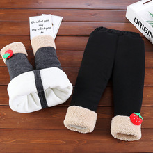 女童夹棉加厚三层保暖宝宝打底裤2025儿童冬季外穿保暖过冬裤子批