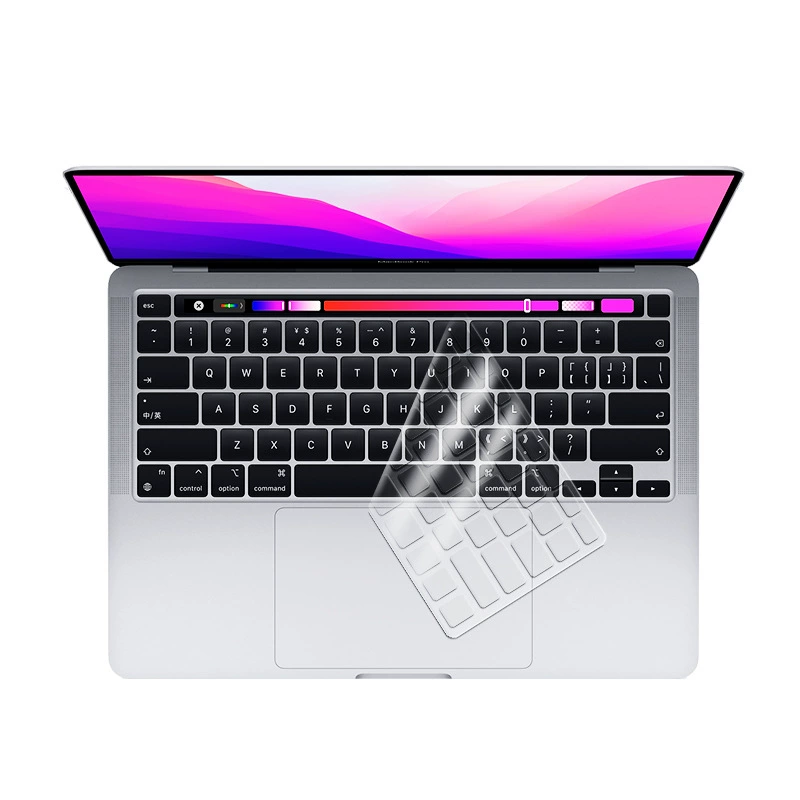 Подходят для мембраны клавиатуры MacBookM4 ноутбука воздухопроницаемость прозрачная силикон/TPU мембрана защиты клавиатуры от пыли