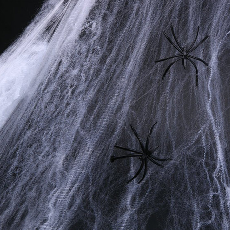 Halloween decoration props spider web spider cotton haunted house bar scene layout decoration supplies spider silk wholesale Halloween decoration props spider web spider cotton haunted house bar scene layout decoration supplies spider silk wholesale