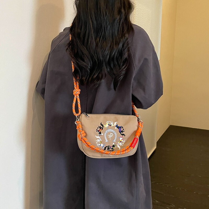 Cute little bag 2026 new model, fresh and artistic, versatile cherry-themed quirky shoulder and crossbody bucket bag, trendy Cute little bag 2026 new model, fresh and artistic, versatile cherry-themed quirky shoulder and crossbody bucket bag, trendy