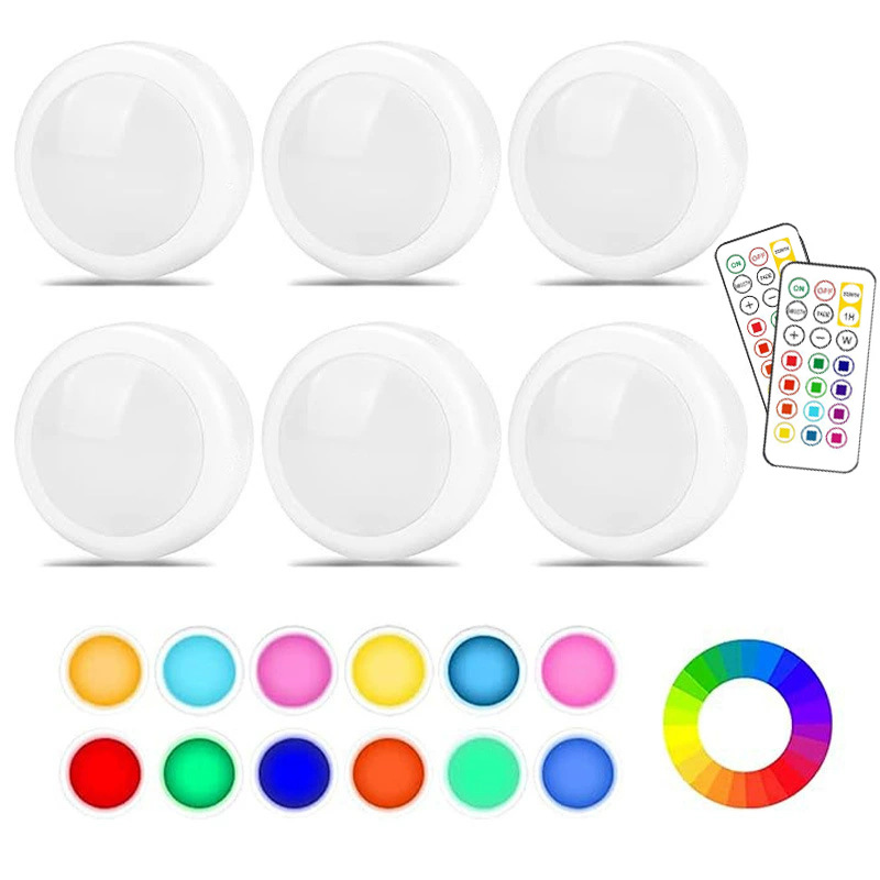 LED Wireless Pat Light 3 Colors Warm White Light Press Touch Dimming…