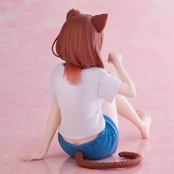 Sitting posture Nakano Sanjiu cat home second-dimensional five-class ornaments bride scenery hand-held car cute beautiful girl