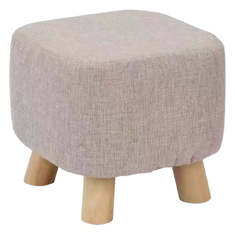 Бытовой эластичный табурет из ткани, утолщенная квадратная дверь скамейки, гостиная, спальня, табурет для смены обуви, универсальный для взрослых и детей