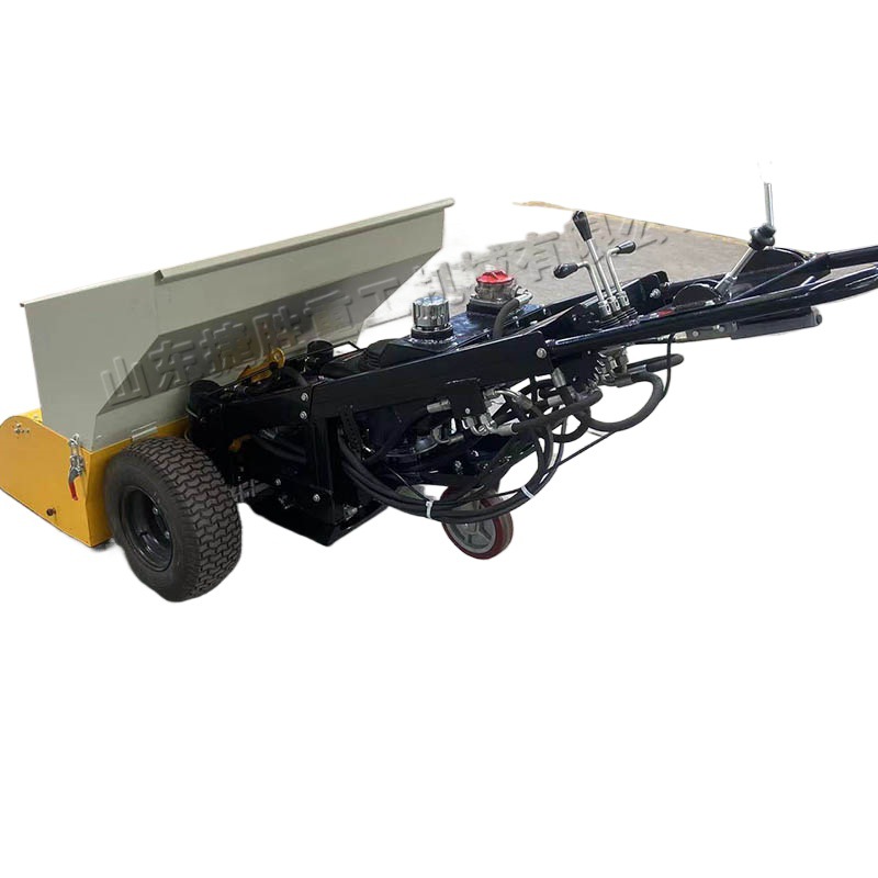 Camino estrecho patio máquina de reparación de suelo Ancho ajustable caminar pavimentadora de asfalto partículas de asfalto máquina de embasamiento