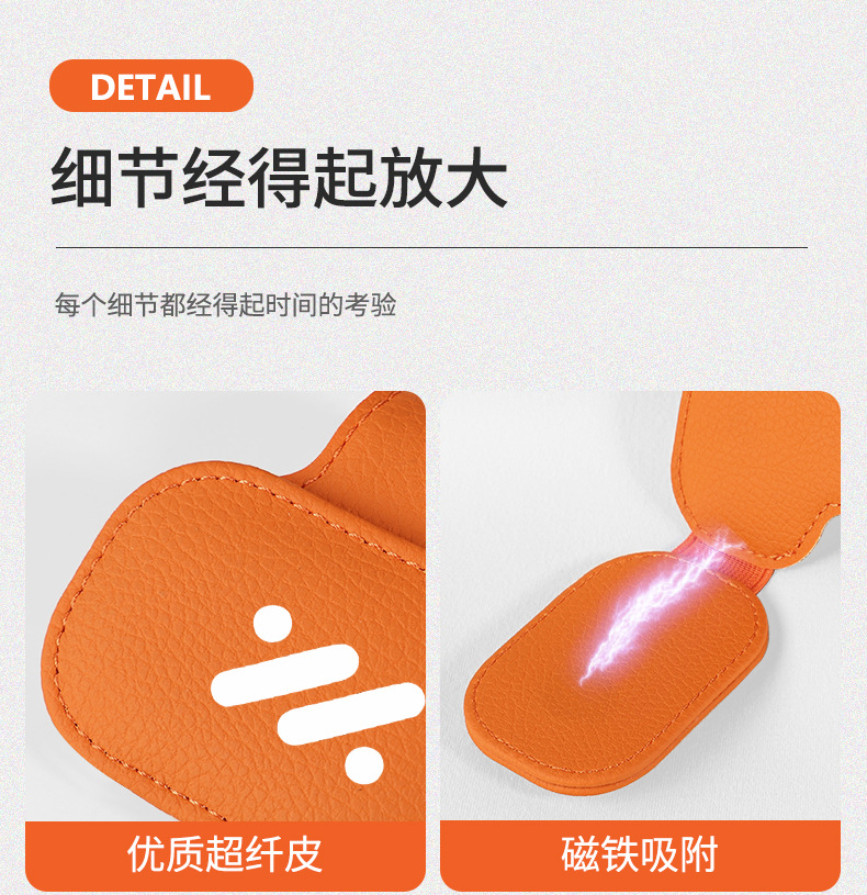 Suitable for Zhiji Ls7 Ls6L7 Multifunctional Car Glasses Clip Bill Leather Car Sun Visor Sunglasses Card Holder